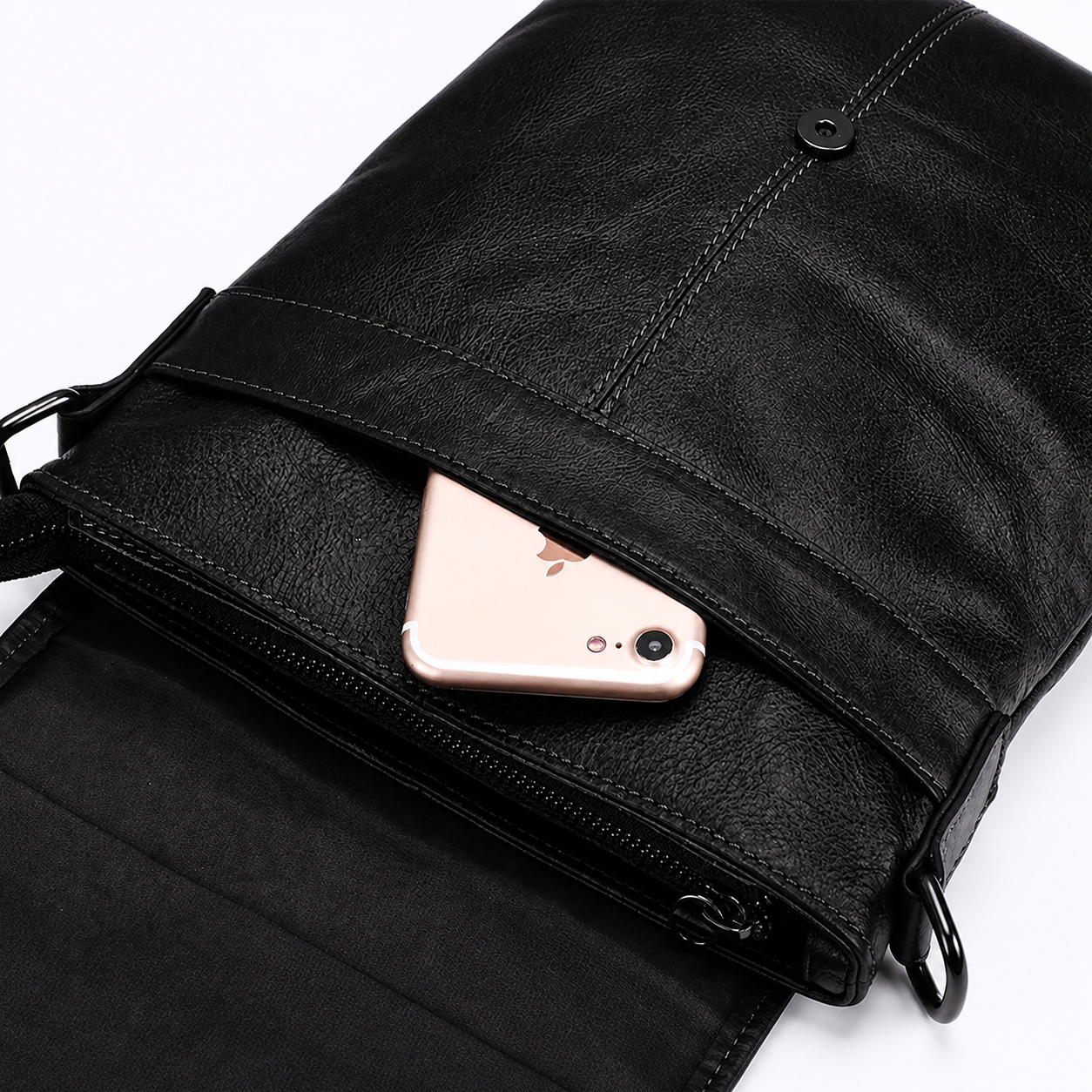 Shoulder Bag Masculina Valenteo Chicago Preta