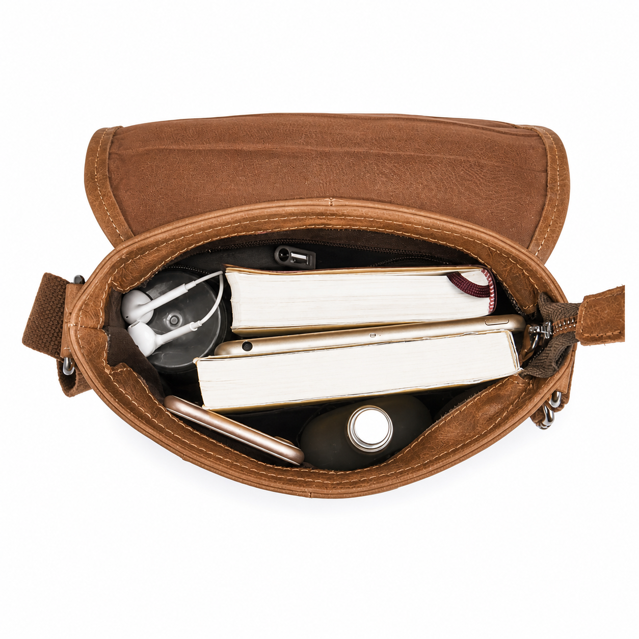Shoulder Bag Masculina Valenteo Chicago Marrom