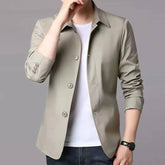 Jaqueta Masculina Estilo Blazer Valenteo Bege