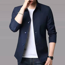 Jaqueta Masculina Estilo Blazer Valenteo Azul Marinho