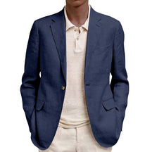Jaqueta Masculina Estilo Blazer Valenteo Vernacci Azul Marinho
