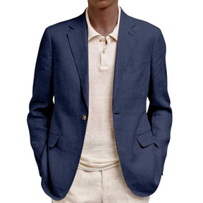 Jaqueta Masculina Estilo Blazer Valenteo Vernacci Azul Marinho