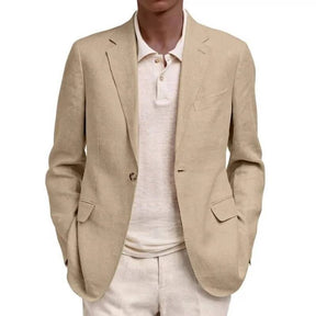 Jaqueta Masculina Estilo Blazer Valenteo Vernacci Bege