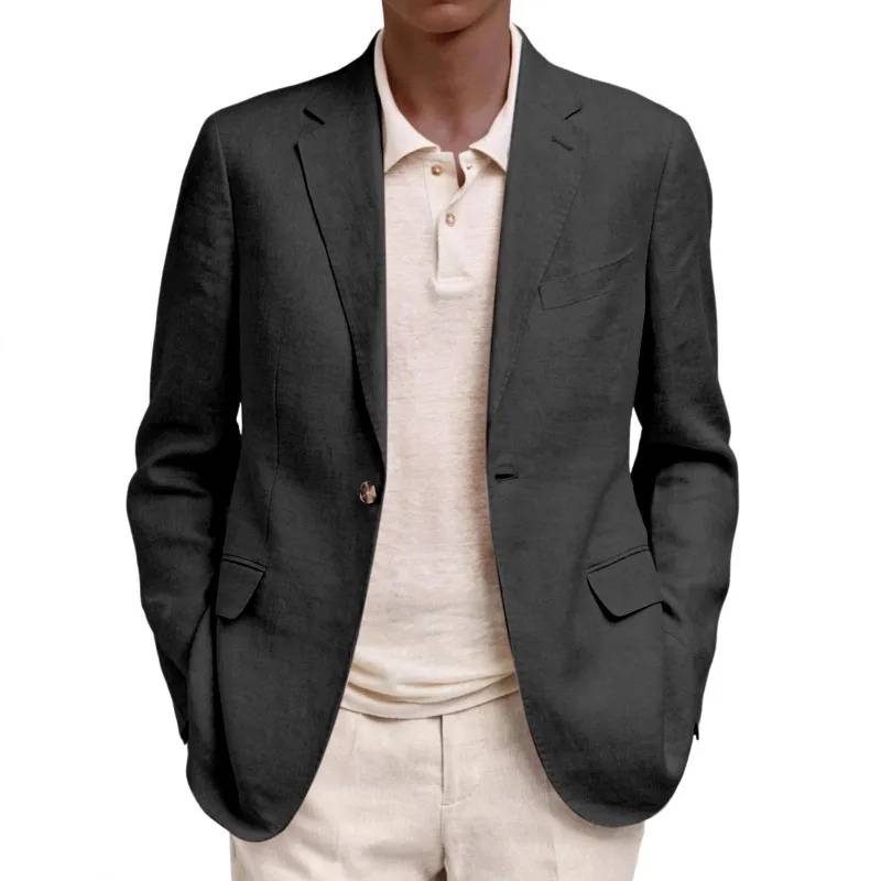 Jaqueta Masculina Estilo Blazer Valenteo Vernacci Preto