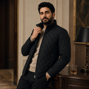 Jaqueta Preta Masculina de Inverno