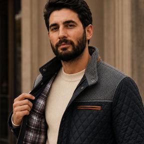 Jaqueta Masculina Valenteo Fairmont de Couro