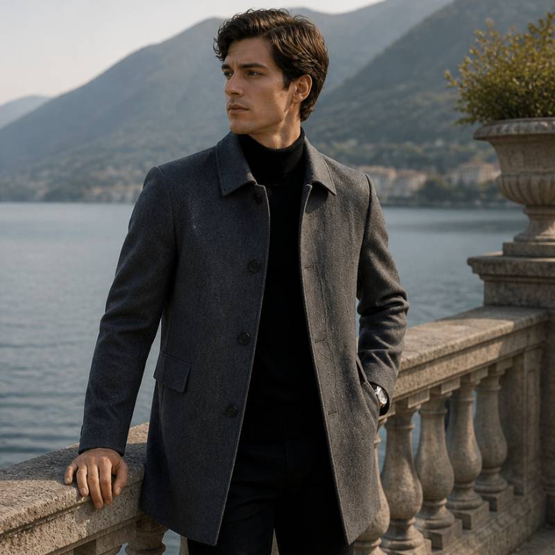 Sobretudo Masculino Longo