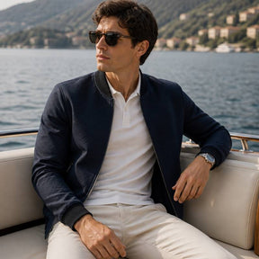 Jaqueta Masculina de Couro