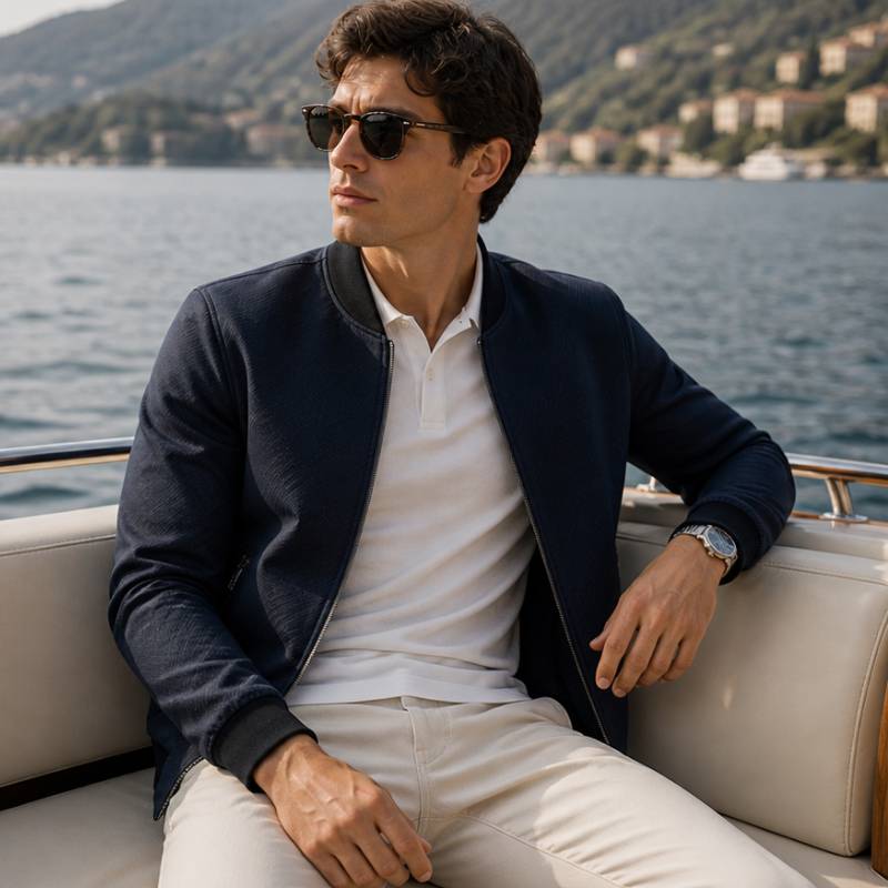 Jaqueta Masculina de Couro