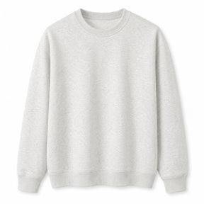 Moletom masculino com gola redonda e acabamento clean
