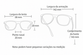 Óculos Valenteo Navor Cinza