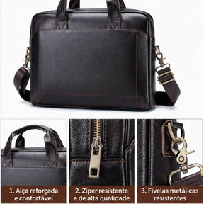 Pasta de Couro Executiva Masculina Valenteo