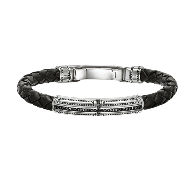 Pulseira Masculina de Couro Valenteo Fairfax