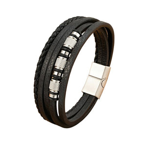 Pulseira Masculina de Couro Valenteo Pembroke