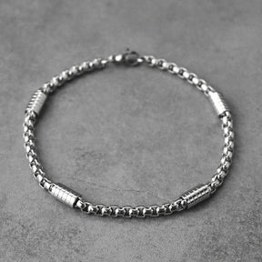 pulseira masculina prata