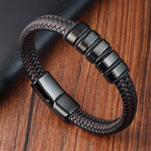 Pulseira Masculina em Couro