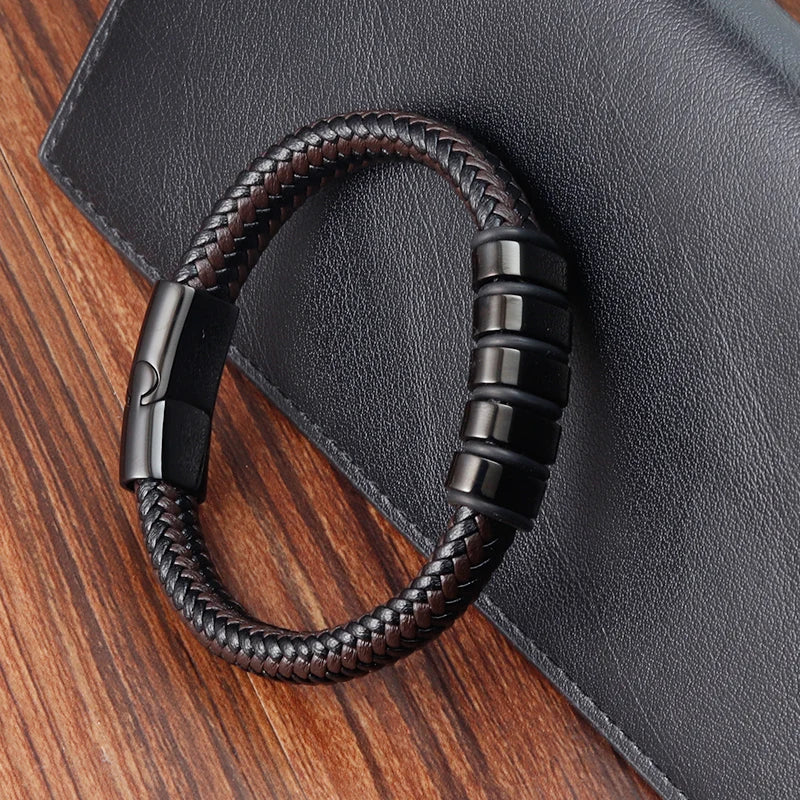 Pulseira Masculina em couro