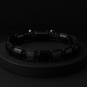 Pulseira Masculina Valenteo Stone Obsidian