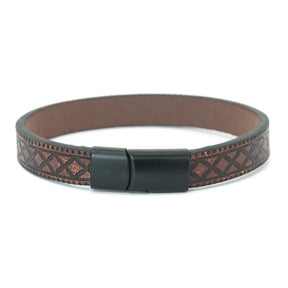 Pulseira de couro masculina