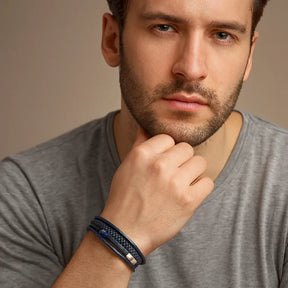 Pulseira masculina Valenteo Forge Azul