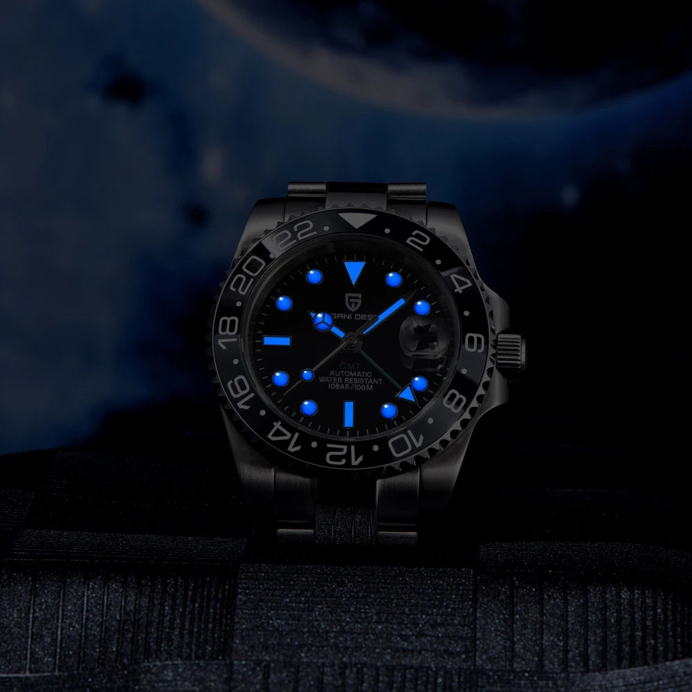 Relógio Masculino Automático GMT Date