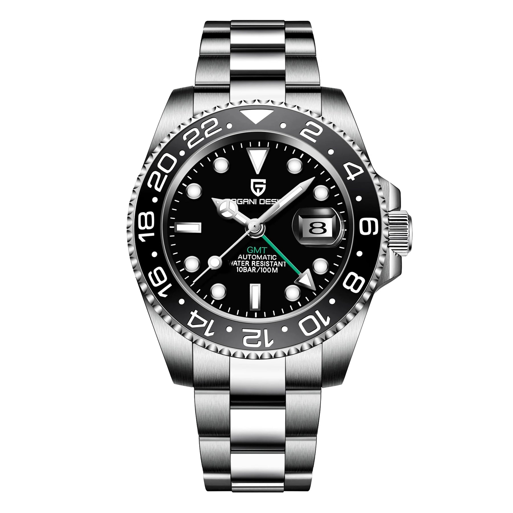 Relógio Automático Preto GMT Date