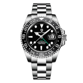 Relógio Automático Preto GMT Date