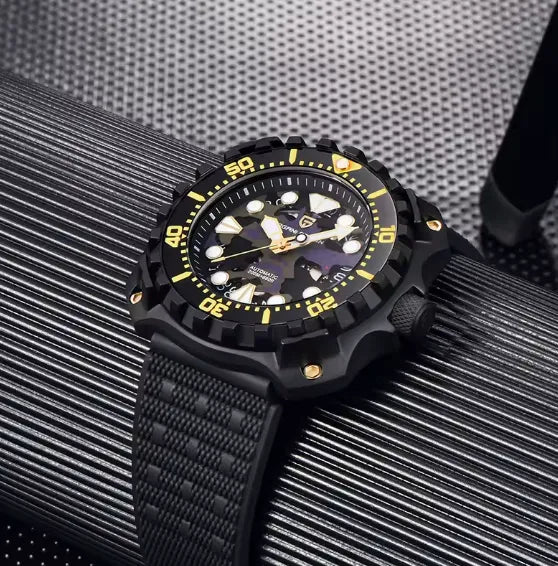 Relógio Masculino Militar Preto Roxo Delta Raider