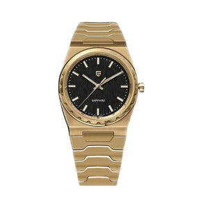 Relógio Quartzo Ultra Slim VLX Dourado Preto