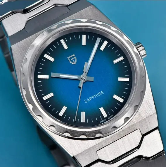 Relógio Quartzo Ultra Slim VLX Prata azul
