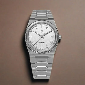 Relógio Quartzo Ultra Slim VLX Prata Branco