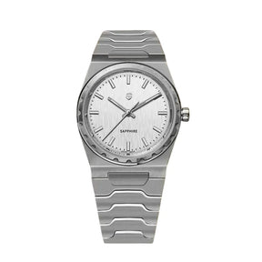 Relógio Quartzo Ultra Slim VLX Prata Branco