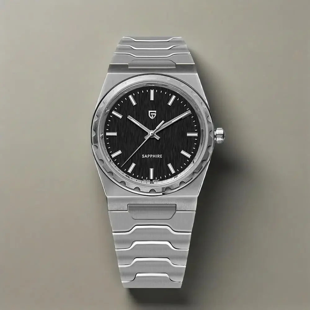 Relógio Quartzo Ultra Slim VLX Prata preto