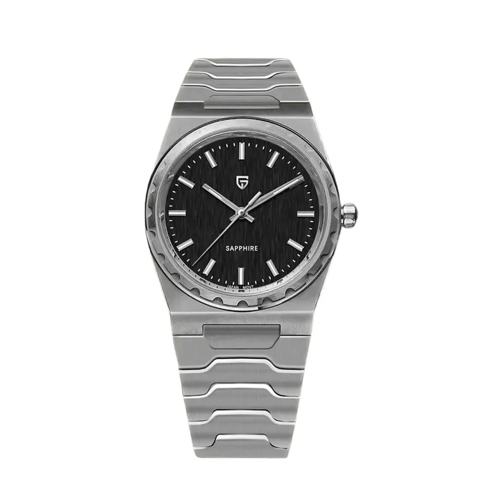 Relógio Quartzo Ultra Slim VLX Prata preto