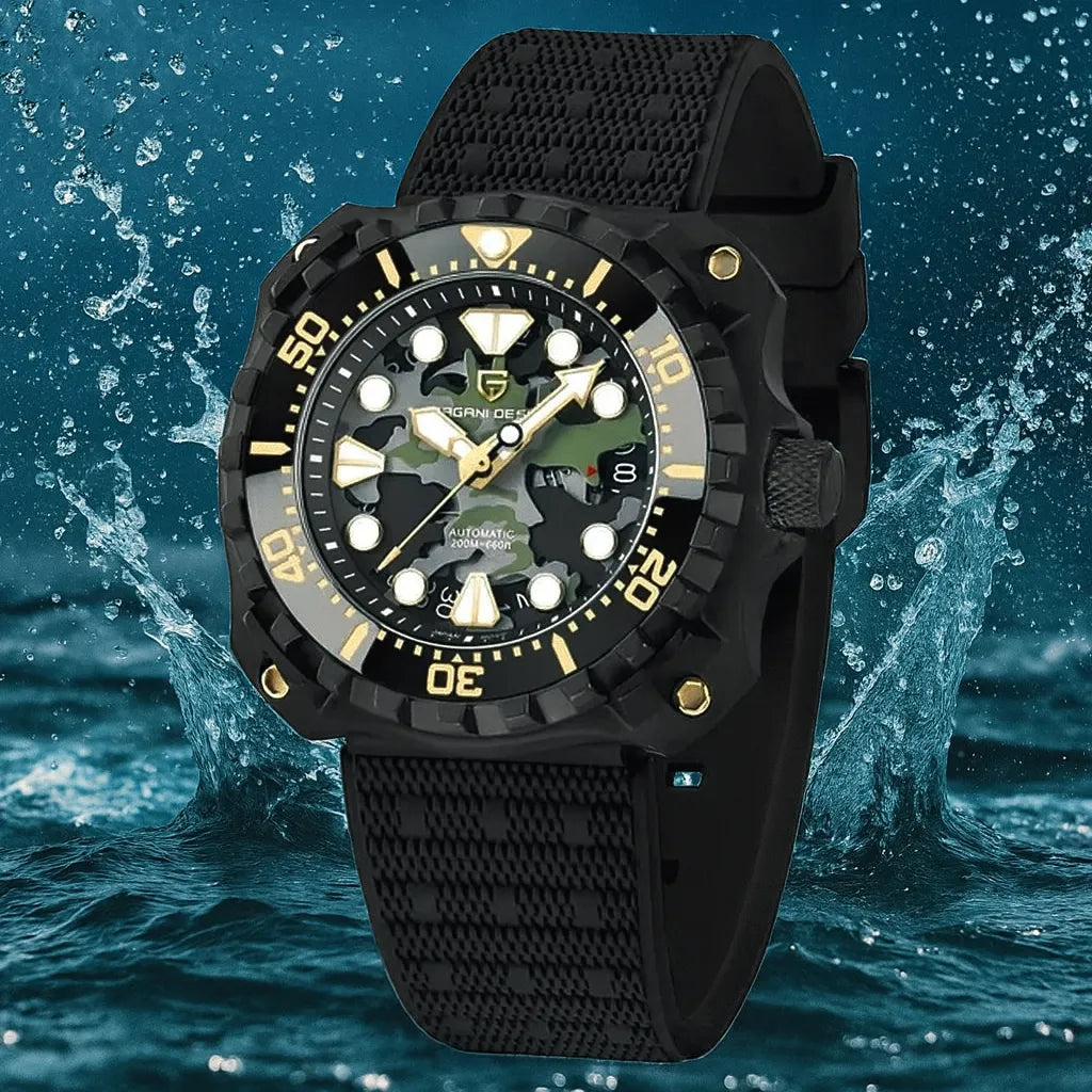 Relógio Masculino Militar Preto Verde Delta Raider