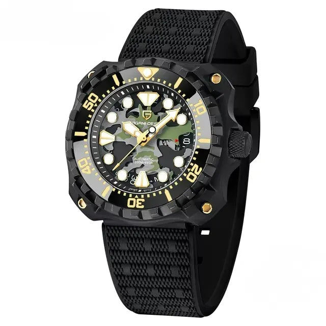 Relógio Masculino Militar Preto Verde Delta Raider