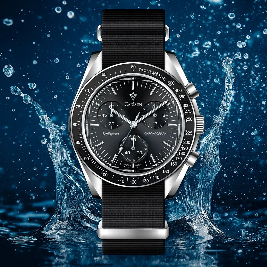 Relógio Cronógrafo Preto Sky Explorer