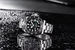 Relógio Automático Preto GMT Date