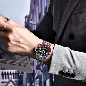 Relógio Masculino Automático GMT Date