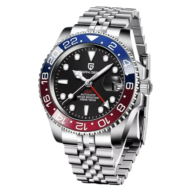 Relogio_Automatico_Vermelho_Azul_GMT_Date