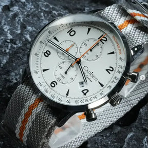 Relógio Cronógrafo Branco Seagull