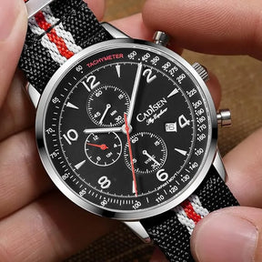 Relógio Cronógrafo Preto Seagull