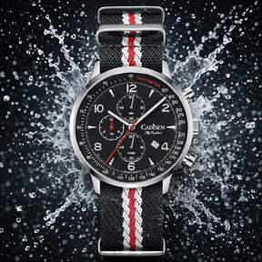 Relógio Cronógrafo Preto Seagull