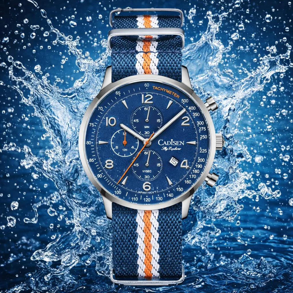 Relógio Cronógrafo Azul Seagull