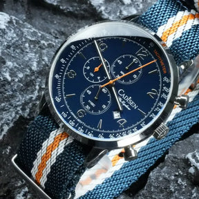 Relógio Cronógrafo Azul Seagull