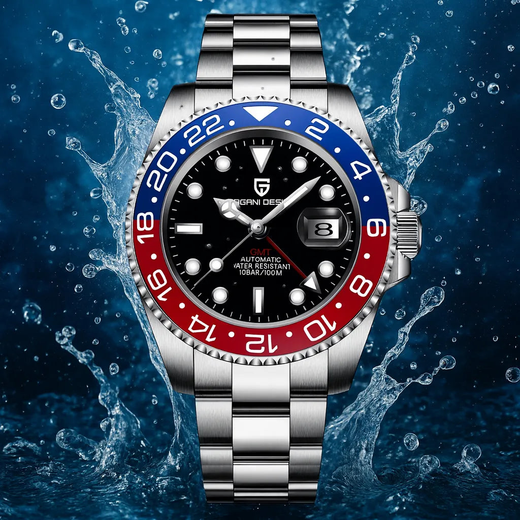 Relógio Masculino Automático GMT Date