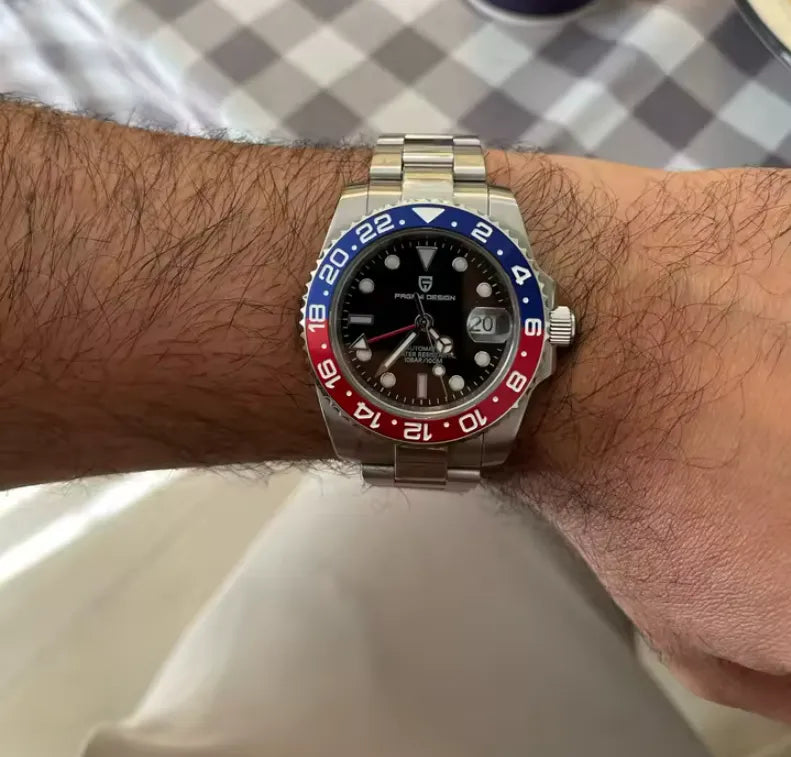 Relógio Masculino Automático GMT Date