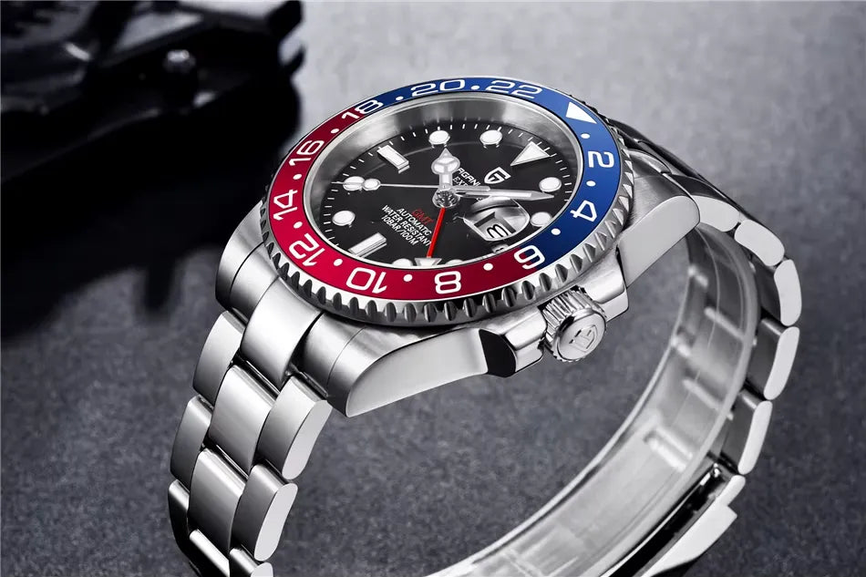 Relógio Masculino Automático GMT Date