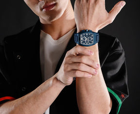 Relógio Masculino Cronógrafo Azul Force Air