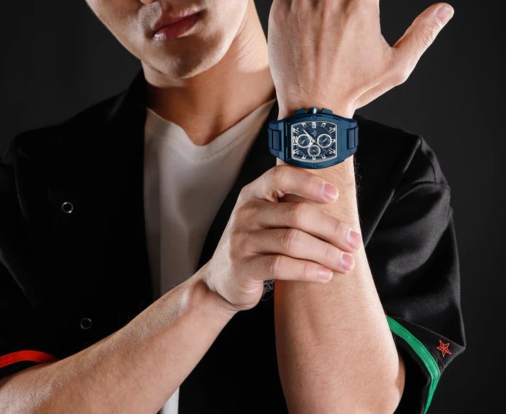 Relógio Masculino Cronógrafo Azul Force Air